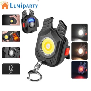 Lumiparty พวงกุญแจไฟฉาย Led อเนกประสงค์ น้ําหนักเบา แบบพกพา ความสว่างสูง พร้อมแม่เหล็ก