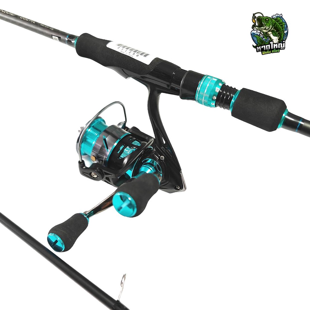 คันพร้อมรอกตกกุ้ง Bison squid แขนคู่