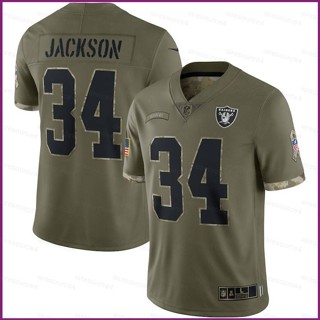 เสื้อยืดกีฬาแขนสั้น ลายทีมชาติฟุตบอล NFL Las Vegas Raiders Jay 2022 พลัสไซซ์