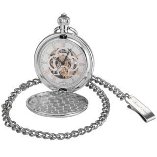 Ship tomorrow Creative Hollow Mechanical Pocket Watch Alloy Chain Rome Numbers Pocket Watch