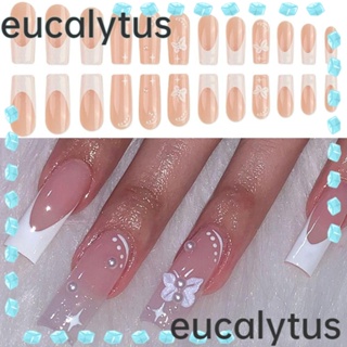 Eucalytus1 เล็บปลอม หัวเหลี่ยม แบบสวม DIY