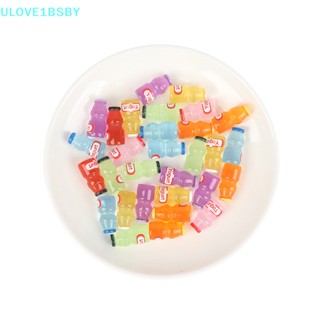 Ulove1bsby ขวดนมจิ๋ว เรืองแสง 1/12 Diy สําหรับตกแต่งบ้านตุ๊กตา 5 ชิ้น