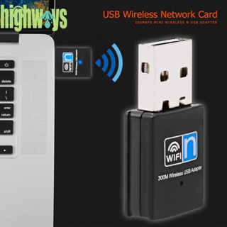 อะแดปเตอร์การ์ดเครือข่าย WiFi USB 2.0 300Mbps 2.4GHz 802.11 n/g/b [highways.th]