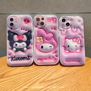 SANRIO เคสโทรศัพท์มือถือ ซิลิโคน ลายการ์ตูนเฮลโลคิตตี้ เมโลดี้ คุโรมิ น่ารัก สําหรับ iphone 14 13 12 Pro 11 Pro Max 14plus X XS XR 7 8 Plus