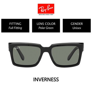 Ray-ban INVERNESS 0RB2191F 901/58 | แว่นตากันแดด เลนส์โพลาไรซ์ ขนาด 55 มม. WK3D สําหรับทุกเพศ