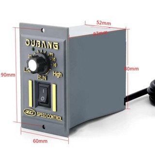 Rhythm000 ตัวควบคุมความเร็วมอเตอร์ AC สวิตช์ควบคุม ตัวควบคุม 1 แถว 6 ขา CW CCW อุปกรณ์เสริมการหมุน