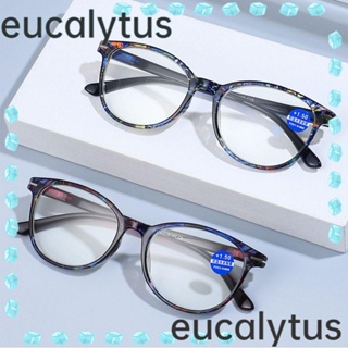 Eucalytus1 แว่นตาอ่านหนังสือ กรอบเบาพิเศษ แบบพกพา หรูหรา สําหรับผู้ชาย และผู้หญิง