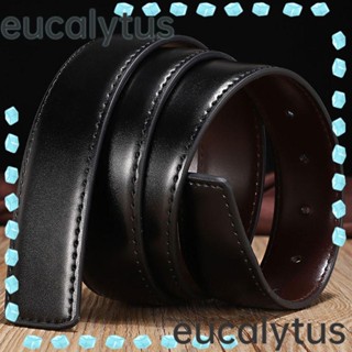 Eucalytus1 เข็มขัดหนังแท้ สองด้าน 3.3 ซม. พร้อมรู แบบเปลี่ยน DIY