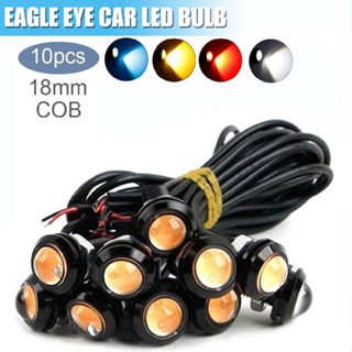 Jacansi 10pcs 18mm Car Eagle Eye DRL Led Daytime Running Lights LED Backup Reversing