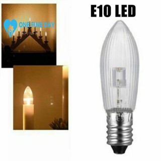 หลอดไฟ E10 LED แบบเปลี่ยน สําหรับโซ่ไฟ 10V-55V AC P0G5