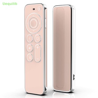 Uequilib ใหม่ เคส TPU แบบใส ขอบเงิน ป้องกันรอยขีดข่วน กันตก สําหรับ Apple TV 4K HD