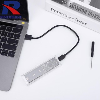 [rememberme.th] เคสภายนอก M.2 SSD Type C USB 3.1 NVME SSD 5 Gbps สําหรับ 2230-2280 M.2 SSD