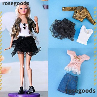 Rosegoods1 เสื้อแจ็กเก็ตลําลอง ลายดอกไม้ หลายสไตล์ 11.5 นิ้ว อุปกรณ์เสริม สําหรับเสื้อเบลาส์