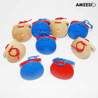 เครื่องดนตรีไม้ Ameesi Castanet Clappercussion ของเล่นเสริมการศึกษา สําหรับเด็ก