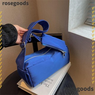 Rosegoods1 กระเป๋าสะพายไหล่ ผ้าไนล่อน ความจุขนาดใหญ่ สําหรับผู้ชาย และผู้หญิง