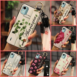 ring Shockproof Phone Case For Nokia C12/C12 Pro/C12 Plus/TA-1535 Soft case Durable protective Anti-knock Silicone Lanyard