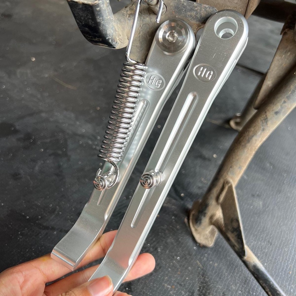 ขาตั้งข้างงานมิเนียม ชุดสุดคุ้ม4ชิ้น เดิม/โหลด เวฟทุกรุ่น (HG+น็อต139) วัดขนาดก่อนสั่ง สั่งผิดไม่รับ