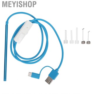 Meyishop 3‑In‑1 Visual Earpick Visible Ear  Handle Wax  Tool Blue