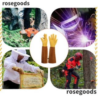 Rosegoods1 ถุงมือหนังผู้ชาย สําหรับทําสวน ถุงมือทําสวน ถุงมือตัดแต่งกิ่งกุหลาบ