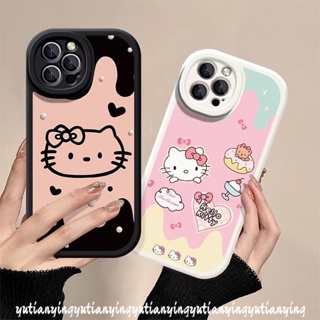 เคสโทรศัพท์มือถือ ลายเฮลโลคิตตีน่ารัก สําหรับ Redmi 10C 9A 10A 9T 10 12C 9C A1 9 Note 11 9 K40s 10s 10 9s 10 8 11Pro + 11s Pro POCO X3 NFC Pro M3 F4 Mi 11 Lite ฝาครอบไอศกรีม แบบนิ่ม