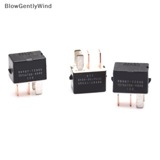 Blowgentlywind รีเลย์ไฟฟ้า 12V 4pin ขนาดเล็ก คุณภาพสูง สําหรับรถยนต์