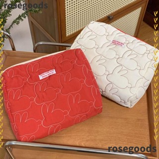 Rosegoods1 กระเป๋าถือ กระเป๋าเครื่องสําอาง ลายกระต่าย สําหรับผู้หญิง