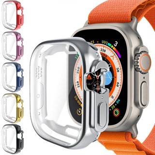 เคสนิ่ม แบบเต็ม สําหรับ Apple watch Ultra 49 มม. TPU Smartwatch ป้องกันหน้าจอ