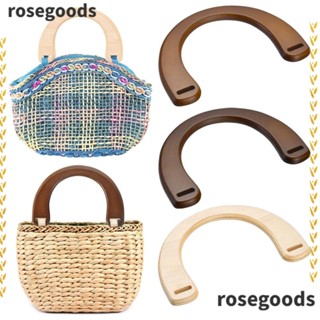 Rosegoods1 ที่จับกระเป๋า แบบไม้ แฮนด์เมด DIY สําหรับกระเป๋าถือ กระเป๋าของขวัญ