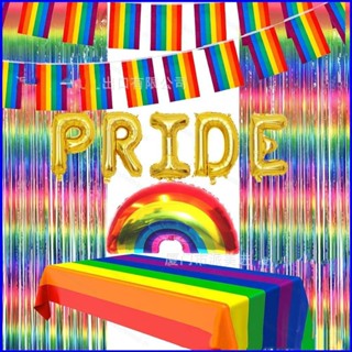Yt1 ชุดลูกโป่งธงพาเหรด LGBT สีรุ้ง สําหรับตกแต่งปาร์ตี้ TY1