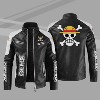 ONE PIECE Jacket Windbreaker Anime Leather Long-sleeved Thin Rainproof Jacket