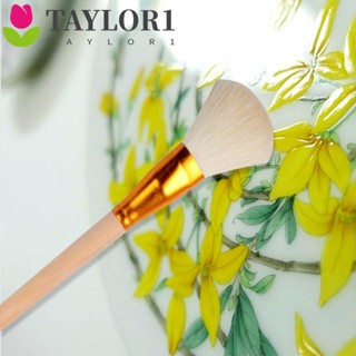 Taylor1 แปรงขนสัตว์ วาดภาพ มืออาชีพ ระบายสี เซรามิค เคลือบสีน้ํา Gouache แฮร์บรัช