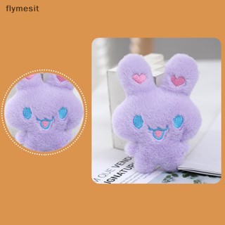 Flymesit Kawaii พวงกุญแจ จี้ตุ๊กตากระต่ายน่ารัก สีสันสดใส สําหรับห้อยกระเป๋านักเรียน กุญแจรถยนต์