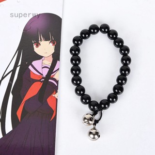 Wy1 สร้อยข้อมือ ประดับลูกปัด สีดํา คอสเพลย์อนิเมะ HELL GIRL ของขวัญเครื่องประดับคู่รัก