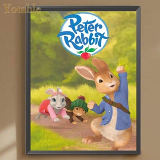 [Yotable.th] ชุดงานจิตรกรรมเม็ดบีด ทรงเพชรกลม รูปกระต่าย Peter Rabbit 5D DIY สําหรับตกแต่งบ้าน