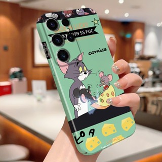 เคสมือถือ แบบแข็ง ลายการ์ตูน Tom Jerry กันกระแทก สําหรับ Samsung S21 S22 Plus S22 Ultra S23 Plus S23 Ultra S20 FE Note 10 Plus