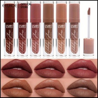 USHAS ใหม่ Velvet Non-Stick Cup Liquid ลิปสติกกันน้ำลิปกลอส Matte Long-Lasting Color Lip Glaze lip tint -eelhoe