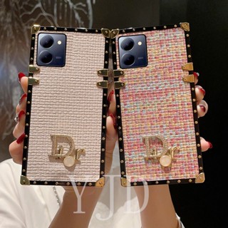 Yjd เคสโทรศัพท์มือถือ กันกระแทก ลายตะกร้าสาน สไตล์ผู้หญิง สําหรับ Vivo Y27