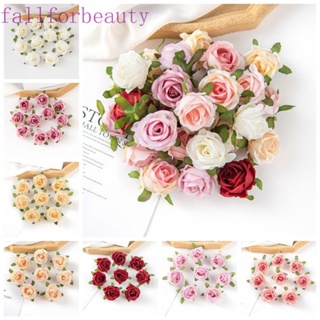 Fallforbeauty ดอกกุหลาบประดิษฐ์ ผ้าไหม แฮนด์เมด สําหรับตกแต่งบ้าน ห้องนั่งเล่น