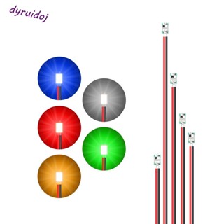 Dyruidoj1 ชิปสายไฟ Led 3V ขนาดพกพา สีแดง สีดํา สําหรับโมเดลของเล่น