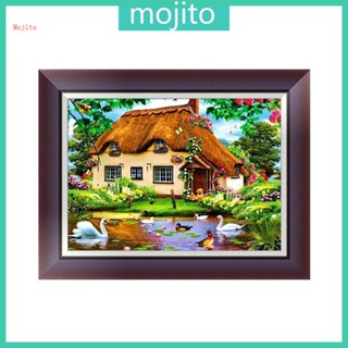 Mojito House ชุดงานปักครอสติชเม็ดบีด ทรงเพชร 5D DIY สําหรับตกแต่งบ้าน ออฟฟิศ