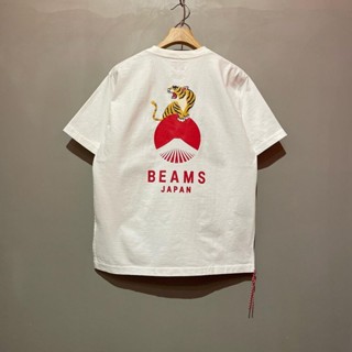 [สินค้าคงคลัง] Beams JAPAN Mount Fuji Style เสื้อยืดแขนสั้น ทรงหลวม สําหรับผู้ชาย และผู้หญิง