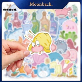 &lt;moonback&gt; สติกเกอร์ใส ลายการ์ตูนปลาโลมาน่ารัก ใช้ง่าย สําหรับติดตกแต่งกระเป๋าเดินทาง โทรศัพท์มือถือ 50 ชิ้น