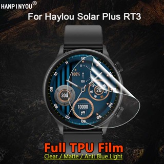 2 ชิ้น สําหรับ Haylou Solar Plus LS16 SmartWatch ใส / ด้าน / ป้องกันแสงสีฟ้า ฟิล์มไฮโดรเจล นิ่ม ป้องกันหน้าจอ - ไม่ใช่กระจก