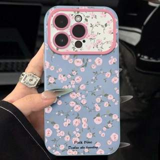 เคสโทรศัพท์มือถือ ซิลิโคนนุ่ม ลายดอกไม้ภาษาอังกฤษ สําหรับ Iphone 14promax 13pro 12 11 7p KX5G