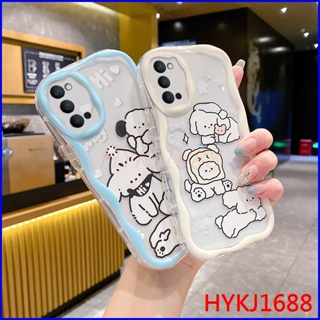 เคส Oppo Reno4 เคส Oppo Reno 4 tpu ใส ครีม การ์ตูน แฟชั่น ins ลม ซิลิโคน เคสโทรศัพท์ NYW