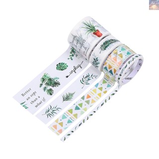 พร้อมส่ง เทปวาชิ กว้าง 30 มม. 15 มม. 5 มม. หลากสี สําหรับตกแต่งสมุดไดอารี่ งานฝีมือ DIY 4 ม้วน