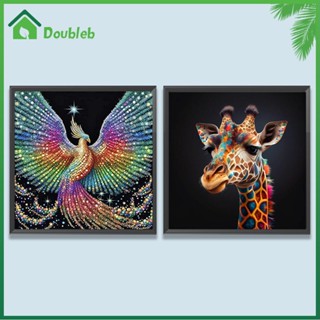 【Doub X ✮】ภาพวาดปักเพชร ทรงกลม ลายสัตว์ 5D DIY สําหรับตกแต่งบ้าน ✮