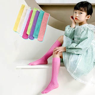 Ttw ใหม่ ถุงเท้าผ้าฝ้าย แบบบาง ระบายอากาศ สีแคนดี้ สไตล์เกาหลี กันยุง สําหรับเด็ก 2023