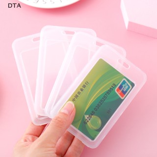 Dta ปกพลาสติกใส เรียบง่าย สําหรับใส่นามบัตร ธนาคาร 1 ชิ้น