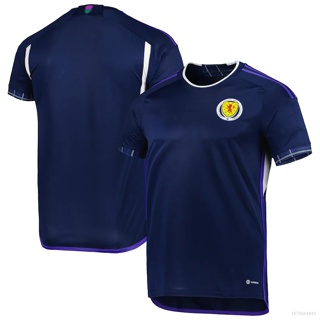 Yp2 เสื้อยืดคอกลม ลายทีมชาติฟุตบอล Scotland Home Jersey 2022-2023 พลัสไซซ์ สําหรับทุกเพศ PY2